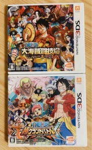 Lot 2 ONE PIECE Dai Kaizoku Colosseum & Super Grand Battle set Nintendo 3DS - Picture 1 of 3