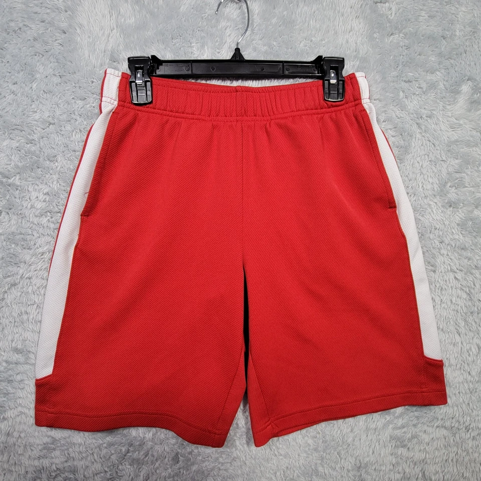 Шорты для тренажерного зала для мальчиков Lands End средняя красная униформа сетка для спортзала - Изображение 1 из 4