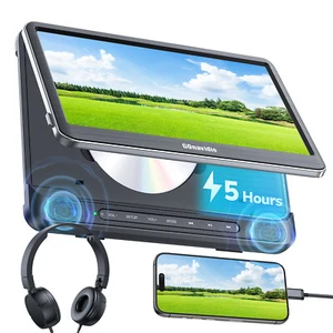 12" Tragbarer DVD-Player Auto Monitor für Kinder HDMI 5 Stunden AKKU Region Free - Bild 1 von 24