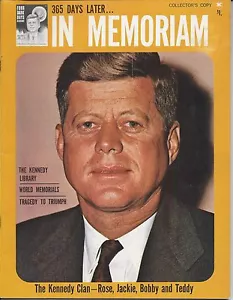 365 giorni dopo in memoria JOHN F. KENNEDY The Kennedy Clan Rose, Jackie, Bobby - Foto 1 di 1