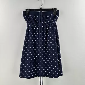 Victoria's Secret U O PINK Halter Mini Dress S Cover Up Blue Dog French Terry - Picture 1 of 6