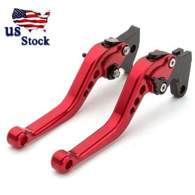 For Honda CBR900RR 1993-1998 1999 CNC Red Adjustable Short Brake Clutch Levers - Image 1 of 4
