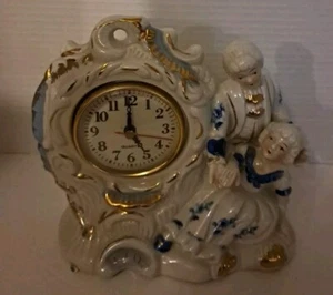 RARE vintage beautiful Anchor Table Clock Porcelain Mint cond. - Picture 1 of 11
