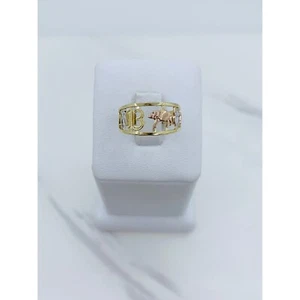 ❤️ 10k solid gold ring lucky Women’s size 7 - Anillo de la suerte en oro - Picture 1 of 7