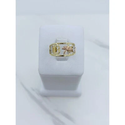 ❤️ 10k solid gold ring lucky Women’s size 7 - Anillo de la suerte en oro - Image 1 of 4