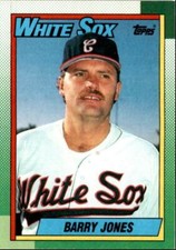 1990 Topps Baseball Cards Barry Jones Chicago White Sox #243