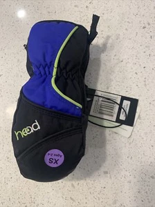 Head Junior Hybrid Fäustlinge Alter 2-4 XS schwarz blau - Bild 1 von 9