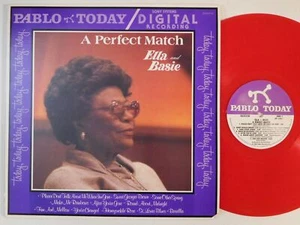 ELLA FITZGERALD COUNT BASIE A Perfect Match PABLO LP red vinyl og - Picture 1 of 4