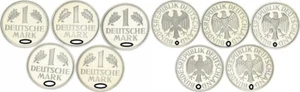 1 DM 1995 A,D,F,G,J 5 Münzen komplett PP 90675 - Bild 1 von 1