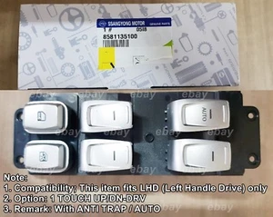 OEM +Anti Trap/Auto Power Window Main Switch Ssangyong Tivoli 2015+ #8581135100 - Bild 1 von 4