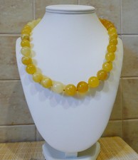 LARGE beads authentic Baltic Amber necklace N-93