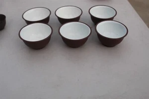 ARCILLA CHINA - 6 TAZAS DE TÉ PEQUEÑAS 2 3/4" DIÁMETRO - YIXING? VINTAGE INV TP9 - Imagen 1 de 4