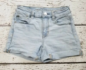 Pantalones cortos de mezclilla elásticos AMERICAN EAGLE 0 para mujer Ne(x)t nivel RN54485 DC-TT20 - Imagen 1 de 7
