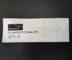 5pcs Skyworks SKY12144-315: HIP3™ RF Variable Attenuator for DCS and PCS - Picture 1 of 4