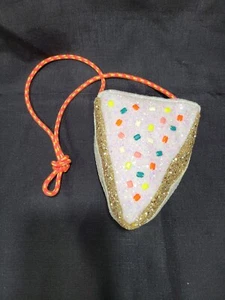 NEW Crewcuts J Crew Girls' Glitter Cake Bag Rainbow Cake White W/ Beads/Glitter - Picture 1 of 8