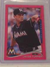 2014 Topps Mini JACOB TURNER Pink #11/25 Made Marlins #392 Online Exclusive