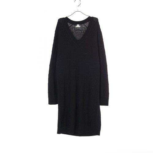 HERMÈS Abito HERMES #34 scollo a V 2H2509D6 lana cashmere nero