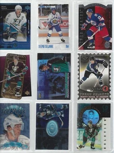 Teemu Selanne Hockey Sammler 9 Karten Lot Inserts & schwer zu finden + BeeHive - Bild 1 von 2