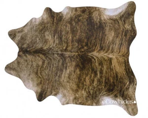 Brindle Brazilian Cowhide Rug: LARGE - Picture 1 of 5