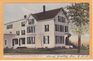 Temperance Prohibition Postcard - W.C.T.U. Mercy Home Manchester NH  - Picture 1 of 2