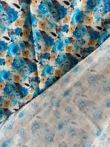 STOFF 100% Baumwolle Floralmotiv - Italy - 148 cm X 260 cm NEU - Bild 1 von 5