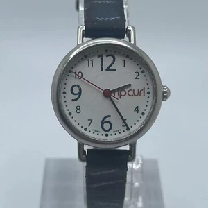 Rip Curl Womens Watch Ashbury 26mm Case Blue Leather Band Quartz Three Hands - Picture 1 of 13