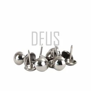 Gama CAG 1660 NÍQUEL Decorativo Tapicería Clavos Tachuelas Abovedado Cabeza 10.5mm - Imagen 1 de 2