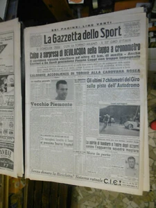 LA GAZZETTA DELLO SPORT 12 GIUGNO 1949 F.COPPI BEVILACQUA ITALIA-UNGHERIA - Picture 1 of 1