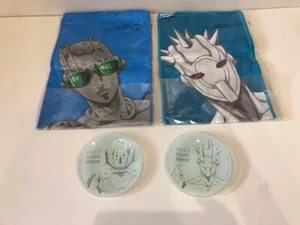 JoJo's Bizarre Adventure Sin piedras Plato Imagen Toalla Ichiban Kuji Juguete 4 JUEGO - Imagen 1 de 13