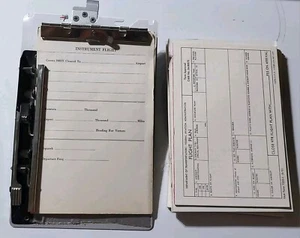 Pilot Clip Board Cessna Airplane Flight Plan Planner FAA Pads Notepads Lot Vtg - Picture 1 of 3