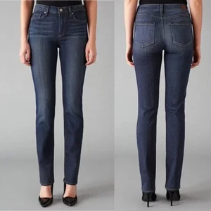 Pantalones de mezclilla Paige Hoxton de pierna recta en Nottingham talla 24 nuevos con etiquetas $189 - Imagen 1 de 10