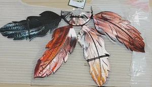 Collection ETC Colorful Southwest Feather Wall Art - Picture 1 of 5