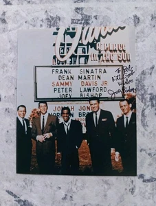 Rat Pack Photo Signed By Joey Bishop 8x10 With Sinatra Martin Davis. With Coa - Picture 1 of 2