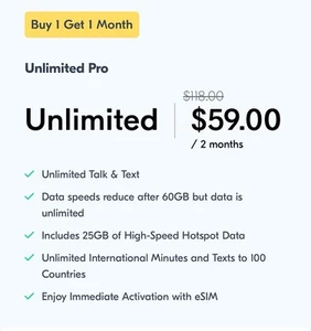 Carte SIM préchargée Lyca Mobile 59€ deux mois - Photo 1 sur 3