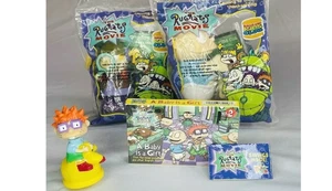 Vintage 1998 Rugrats Burger King Kinder Mahlzeit Spielzeug Neu in Verpackung Blockbuster Musikkassette - Bild 1 von 3