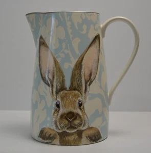 Neu mit Etikett Williams Sonoma Damast Hase Krug Ostern Hase Frühling Bauernhof Land Neu - Bild 1 von 10