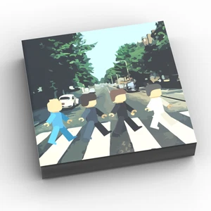 Buildr Road - Cubierta de álbum de música B3 Customs (azulejo 2x2) hecha con pieza LEGO - Imagen 1 de 1
