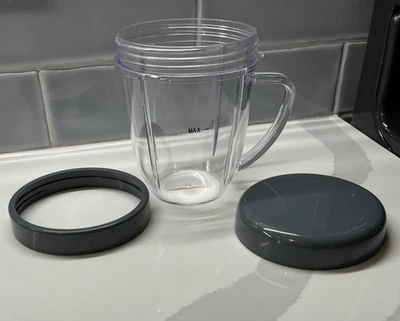 Anillo labial corto Nutri Bullet 18 oz taza manténgase fresco tapa NUEVO OEM Foto 1 de 4