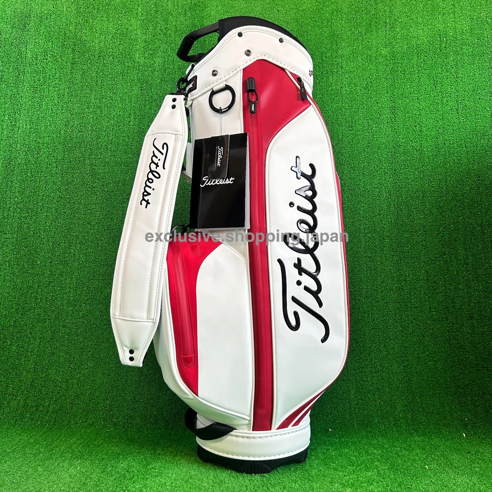 Titleist Elite Performance 5 Stay Dry Cart Bag Golf Lightweight White / Dark Red - Image 1 of 4