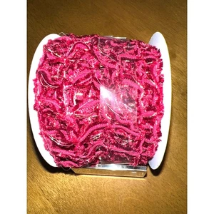 Wired Decorative Ribbon - Burgundy/Gold | Poly Blend | 2.5 in x 20 ft - Picture 1 of 1