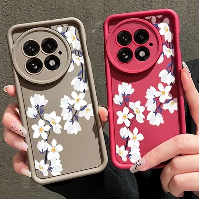 Floral Patterned Case For OnePlus 13T Ace 5 3 13 12 13R 12R Silicone Phone Cover - Image 1 of 4