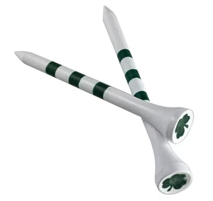 3-1/4 Inch Green Shamrocks Golf Tees for Perfect Shots - Picture 1 of 5