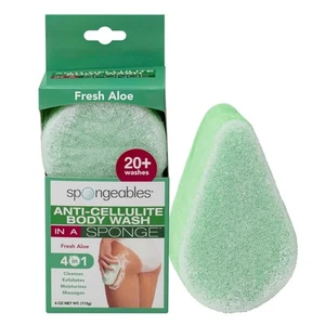 Spongeables Anti Cellulite Body Wash in a 20+ 1 Count (Pack of 1), Aloe  - Bild 1 von 7