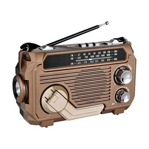 Portable Solar Radio with for BT5.2 & Hand Crank - Stay Connected - Picture 1 of 15