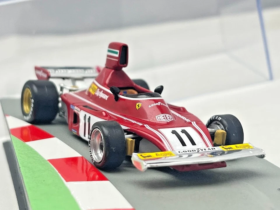 Ferrari 312 B3 Clay Regazzoni 1975 Brasiliano Gp 1/43 Modellino F1 Auto Ixo - Immagine 1 di 4