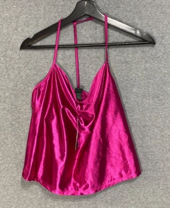 Top elegante para mujer Wild Fable rosa fucsia espagueti talla mediana - Imagen 1 de 6