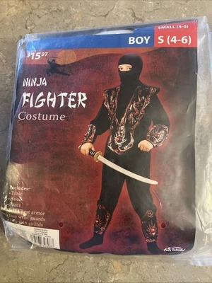 DISFRAZ DE LUCHADOR NINJA NIÑO PEQUEÑO (4-6) ROJO NINJA Foto 1 de 4