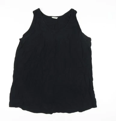 Marks and Spencer Women's Black Tank Top Size 12 — 第 1/4 张图片