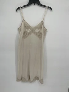 Vintage Vanity Fair Slip Dress Womens 36 Ivory Lace Nightgown Nighty Tank - Picture 1 of 9