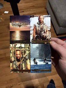 1995 Fleer Ultra WATER WORLD Waterworld 4-Card Promo Sheet Kevin Costner - Bild 1 von 2